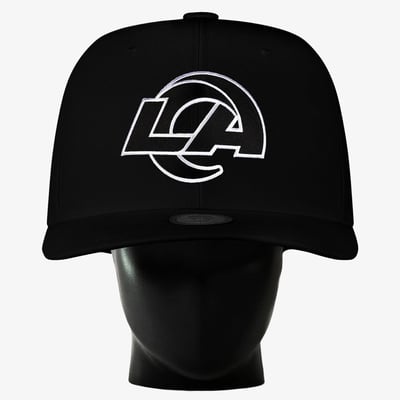 Los Angeles Rams Noggin Boss Unisex Big Hat - Black